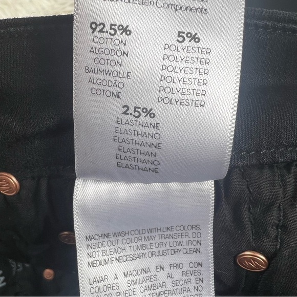 Mother High Waisted Looker Ankle Fray Guilty Glitter Racer Jean 26 - Picture 14 of 14